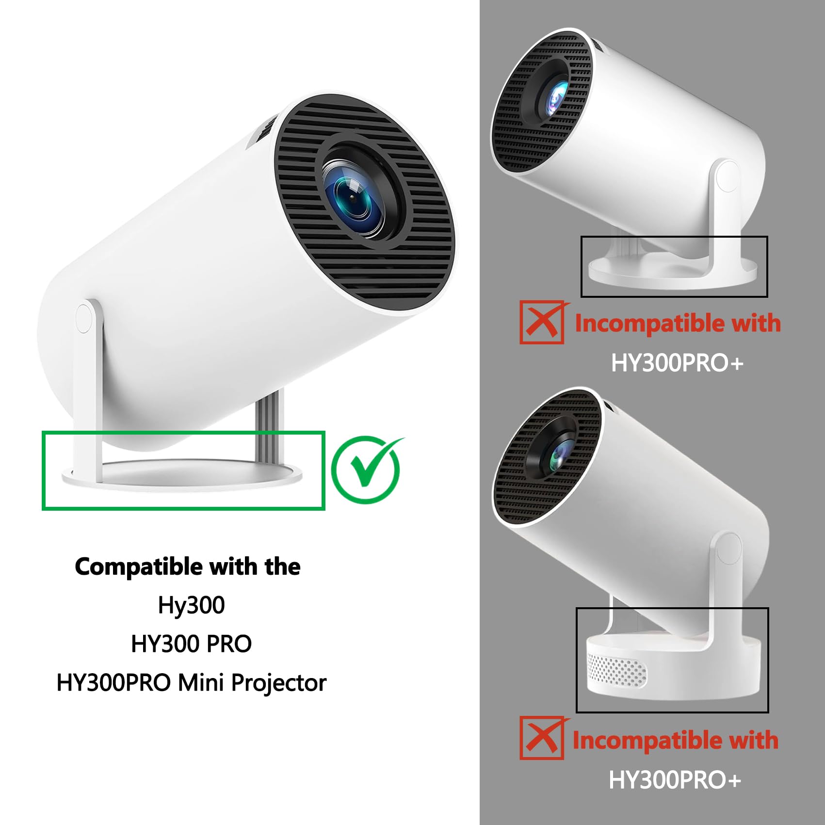 壁や天井に投影できる小型 polocsh HY300 Pro プロジェクター本体 壁や天井に投影できる小型 polocsh HY300 Pro プロジェクター